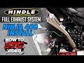 Hindle 2018-2023 Kawasaki Ninja 400 Evo Megaphone Full Exhaust Install | Sportbiketrackgear.com YouTube Video