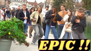 Bushman Prank Only Funniest Reactions Insane Screams