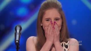America's Got Talent 2016 Audition - Kadie Lynn 12 Year Old Singer Puts Country 