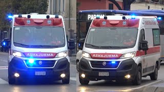 Wail Siren Ambulanza Croce Rossa Padova In Emergenza - Italian Ambulance Responding Code 3