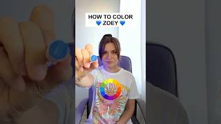 How To Color Zoey Tutorial Step-By-Step