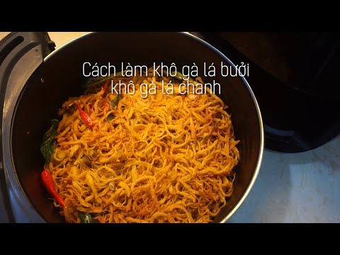 Cách làm khô gà la chanh bằng chảo
