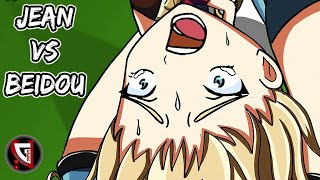 Beidou Breaks Jean Genshin Impact Animation
