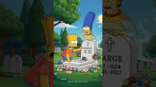 Marge Simpson Is Gone And Her Family Cries At Her Grave