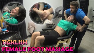 Lady Melisa Foot Are Very Ticklish & Chest Cracks & Foot Wash & Asmr Foot,Leg,Sleep,Relax Mage
