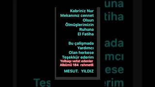 Mi̇dyat Yolbaşi Halki Vefat Edenler Albümü 2020...