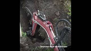 Мини экскаватор А23М. Работа в стесненых условиях.