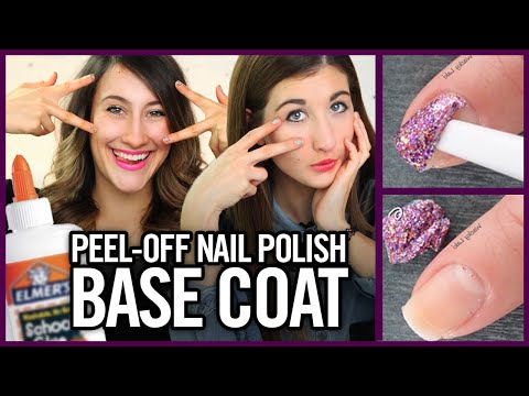 DIY Peel Off Nail Polish Base Coat with Glue? - Makeup Mythbusters w/ Maybaby and Lyndsay Rae - YouTube