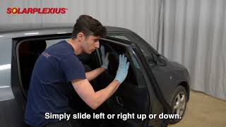 Car Sun Shades tailored fit- to mount easy and fast - Mounting from the inside - door window