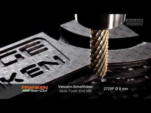 6*50mm VHM Fräser Schaftfräser für Kunststoff MdF GFK Alu CFK Z=3