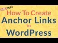 ⚓😀 How to Create Anchor tags or Anchor Links in WordPress