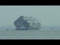 Hoegh Osaka (Isle of Wight / The Solent)  - Cargo Ship Aground Video