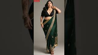 Elegant Green Saree Look Traditional Beauty In Modern Style