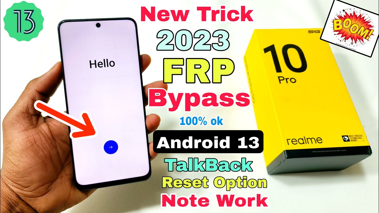Realme 10 Pro 5G FRP Bypass Android 13 Update | Realme Realme 10 Pro 5G FRP Bypass Android 13 Update | Realme