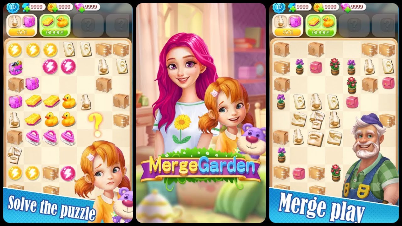 Merge Garden:Restoring Mansion Mobile Game | Gameplay Merge Garden:Restoring Mansion Mobile Game | Gameplay