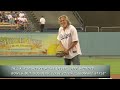 Jeff Bridges Bowls the First Pitch at an LA Dodgers Game, Lebowski-Style