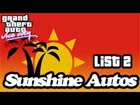 Sunshine Auto’s Import Garage - List 2 - GTA Vice City Side-Mission