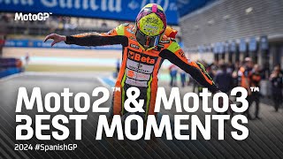 Moto2™ & Moto3™ Best Moments! | 2024 #Spanishgp