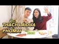CHẾ BIẾN MÓN NHẸ NGÀY TẾT CÙNG CON BÒ CƯỜI: THẠCH LÁ DỨA PHÔ MAI