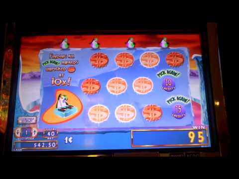 Lucky penny penguin slot machine bonus win