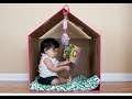 Làm nhà cho bé từ thùng carton - Chỉ tốn 50k