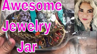 Jewelry Jar Yes! I Found Treasure Vintage Monet, Real Silver, & Jade Earrings!