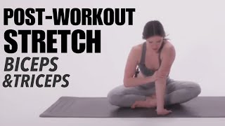 Post Workout Stretch Biceps And Triceps