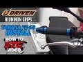 How to Install Driven D Axis Aluminum Grips on the Yamaha FZ-09 from Sportbiketrackgear.com YouTube Video