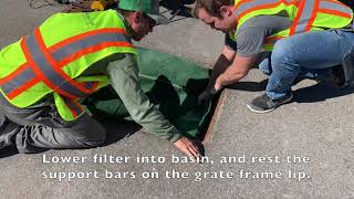 Installation of a 28" x 36" Under-Grate NoFlood Filter (UG2836-4)