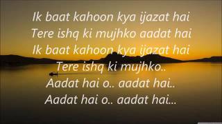 Ek Baat Kahun Kya Ijazat Hai Full Lyrics