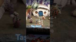 Fred Çakmaktaş Ve Taş Devri Figürleri , Diorama The Flintstones.