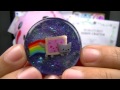 DIY Nyan Cat Galaxy Pendant Resin and Polymer Clay Tutorial