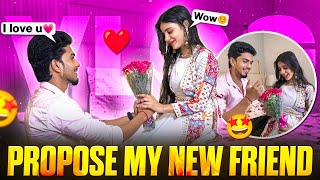 Propose My New Friend ऐ त I Love You बल दय On Public Prank