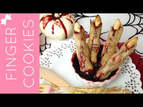 Spooky Halloween Severed Finger Sugar Cookies // Lindsay Ann Bakes - YouTube