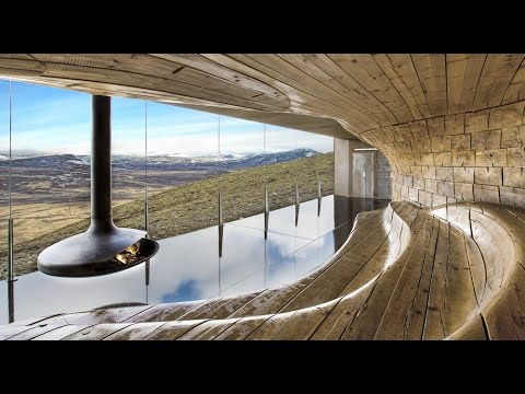 Timelapse movie tours Snøhetta's Reindeer Observation Pavilion in Norway