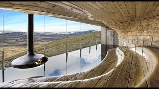 Timelapse movie tours Snøhetta's Reindeer Observation Pavilion in Norway