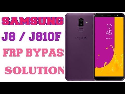 Samsung Galaxy J8 Frp Bypass / remove Google account Samsung Galaxy J8 Frp Bypass / remove Google account