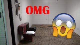 A toilet IN an elevator?