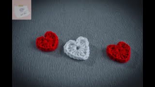 Mini Crochet Heart Beginners Crochet Heart Crochet Heart In 2 Min Easy Crochet For Everyonecraft
