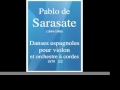 Pablo de Sarasate (1844-1908) : Danses espagnoles, pour violon et orchestre à cordes (1879) 2/2