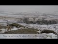 Panorama from Crockern Tor on Dartmoor, Devon