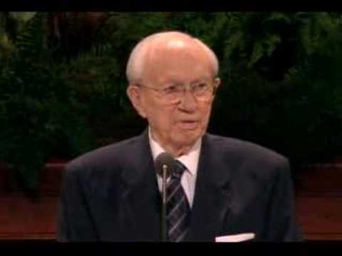 LDS Church President Gordon B Hinckley Shares Testimony