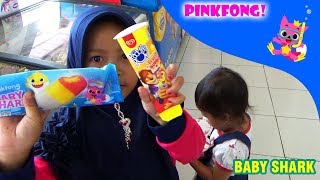 Keysha & Afsheena Beli Es Krim Baby Shark Di Indomart Pinkfong