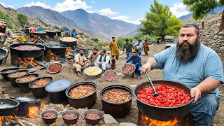 Biggest Afghanistan Village Wedding Food For 3000 Guest In The Mountain Mega Kabuli Pulao Cooking