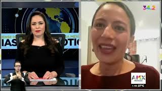 Entrevista Lucy Maya para AMX Noticias 19 de abril
