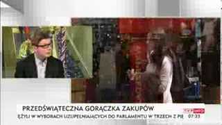 Przedświąteczna Gorączka Zakupów Gość Poranka Tvp Info, 16.12.2013