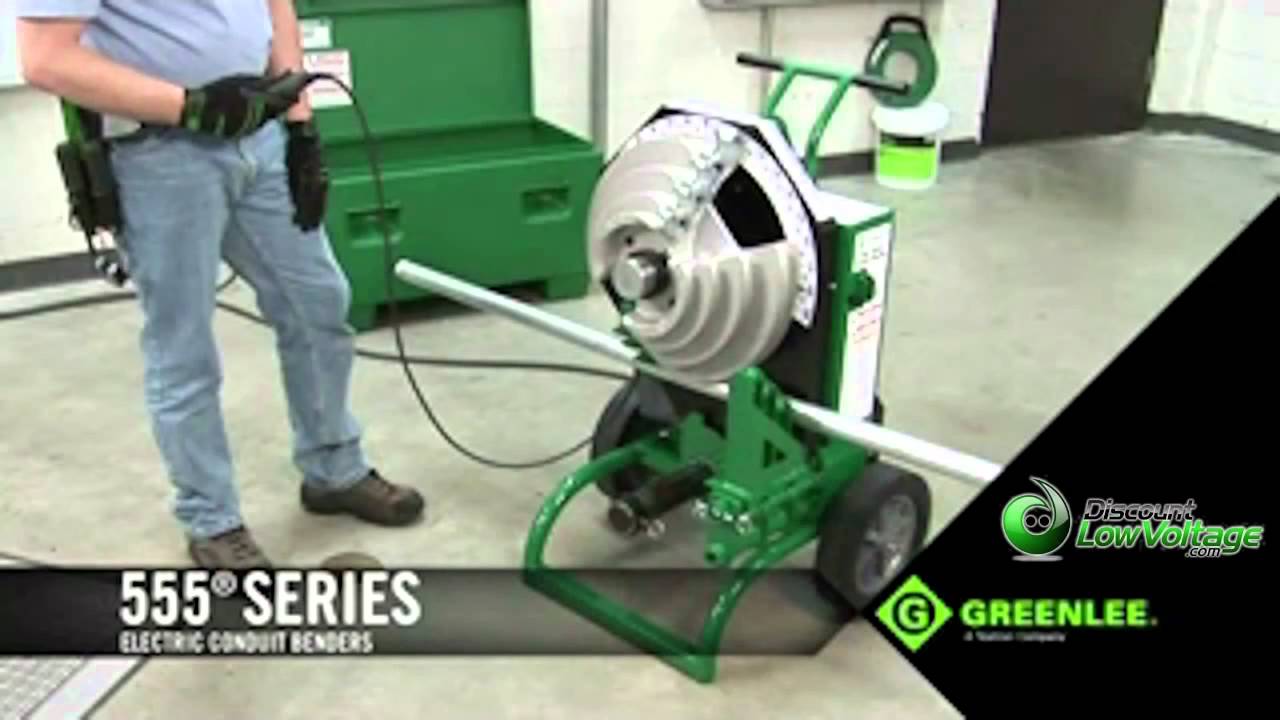 Greenlee 555 Deluxe Electric Conduit Bender - YouTube