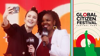 Rachel Brosnahan & Wangari Kuria Call For Action To Combat Hunger | Global Citizen Festival 2023