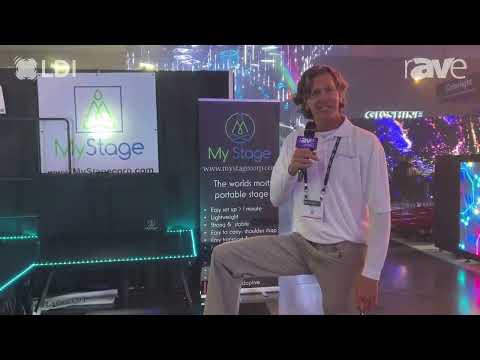 LDI 2023: MyStage Demos Lightweight, Ultra-Strong, Portable Stage with Angled Legs