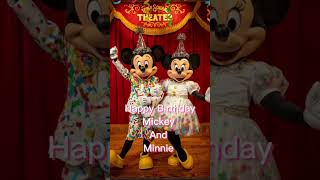 Happy Birthday Mickey And Minnie